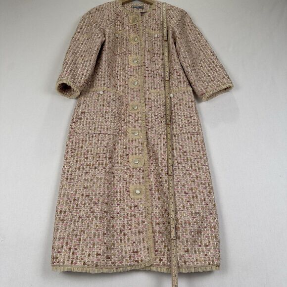 Vtg Bill Blass Jacket Womens 12 Pink Feminine Preppy Evening Bridgerton Fancy - Picture 16 of 16